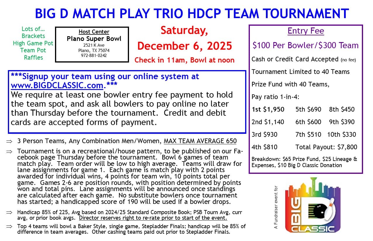 Flyer with event information